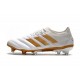 Nouvelles Crampons Football Adidas Copa 19.1 FG Blanc Or