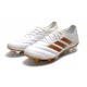 Nouvelles Crampons Football Adidas Copa 19.1 FG Blanc Or