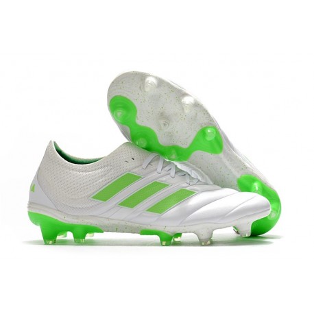 Nouvelles Crampons Football Adidas Copa 19.1 FG Blanc Vert