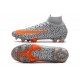 Nike Mercurial Superfly VII Elite DF CR7 FG Noir Blanc Orange