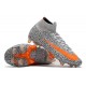 Nike Mercurial Superfly VII Elite DF CR7 FG Noir Blanc Orange