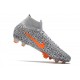 Nike Mercurial Superfly VII Elite DF CR7 FG Noir Blanc Orange