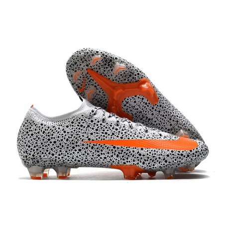 Nike Mercurial Vapor 13 Elite FG ACC CR7 Safari-Blanc Orange Noir