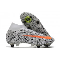 Nike Mercurial Superfly 7 Elite SG-Pro AC CR7 Safari-Blanc Orange Noir