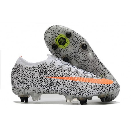 Nike Mercurial Vapor 13 Elite SG-Pro AC CR7 Safari-Blanc Orange Noir