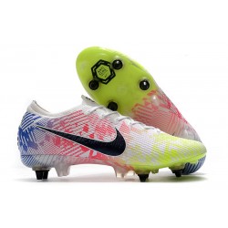 Nike Mercurial Vapor 13 Elite SG-Pro AC Neymar Blanc Noir Bleu Volt