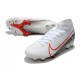 Nike Mercurial Superfly VII Elite DF FG Blanc Cramoisi Noir