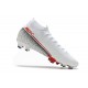 Nike Mercurial Superfly VII Elite DF FG Blanc Cramoisi Noir