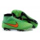 2015 Chaussures Football Magista Obra FG Pas Cher Vert Orange Noir