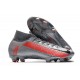 Nike Mercurial Superfly VII Elite DF FG Gris Noir Cramoisi