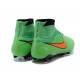 2015 Chaussures Football Magista Obra FG Pas Cher Vert Orange Noir