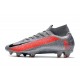 Nike Mercurial Superfly VII Elite DF FG Gris Noir Cramoisi