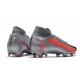 Nike Mercurial Superfly VII Elite DF FG Gris Noir Cramoisi