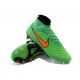 2015 Chaussures Football Magista Obra FG Pas Cher Vert Orange Noir