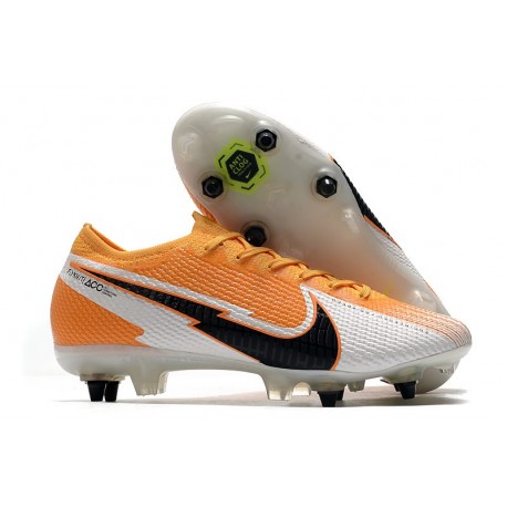 Nike Mercurial Vapor 13 Elite SG-Pro AC Orange Laser Noir Blanc