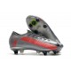 Nike Mercurial Vapor 13 Elite SG-Pro AC Neighbourhood -Gris Noir Rouge