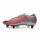 Nike Mercurial Vapor 13 Elite SG-Pro AC Neighbourhood -Gris Noir Rouge