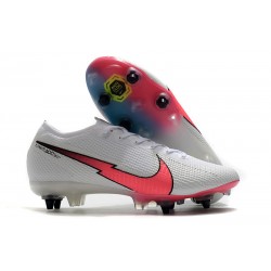 Nike Mercurial Vapor 13 Elite SG-Pro AC Blanc Rouge Bleu