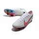 Nike Mercurial Vapor 13 Elite SG-Pro AC Blanc Rouge Bleu