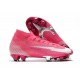 Nike Nouvel Mercurial Superfly 7 Elite FG ACC x Mbappe Rose Blanc Noir