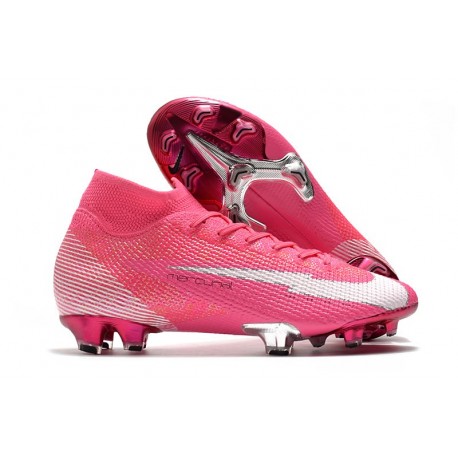 Nike Nouvel Mercurial Superfly 7 Elite FG ACC x Mbappe Rose Blanc Noir