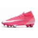 Nike Nouvel Mercurial Superfly 7 Elite FG ACC x Mbappe Rose Blanc Noir