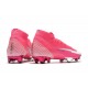 Nike Nouvel Mercurial Superfly 7 Elite FG ACC x Mbappe Rose Blanc Noir