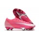 Chaussures Nike Mercurial Vapor XIII Elite FG x Mbappe Rose Blanc Noir