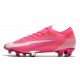 Chaussures Nike Mercurial Vapor XIII Elite FG x Mbappe Rose Blanc Noir