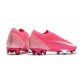 Chaussures Nike Mercurial Vapor XIII Elite FG x Mbappe Rose Blanc Noir