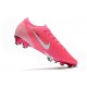 Chaussures Nike Mercurial Vapor XIII Elite FG x Mbappe Rose Blanc Noir