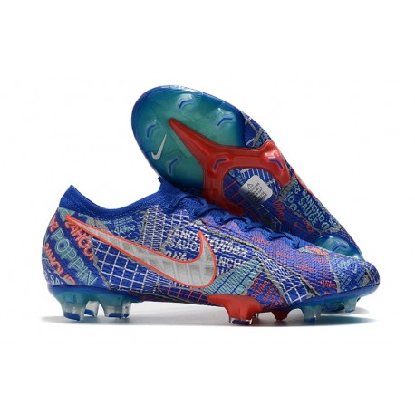 Nike Nouveaux Mercurial Vapor 13 Elite FG Sancho Bleu Blanc Vert Noir