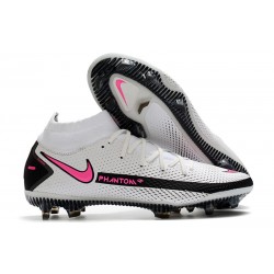 Chaussure Nike Phantom GT Elite Dynamic Fit DF FG Blanc Rose Noir