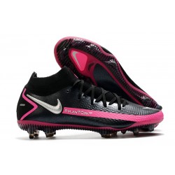 Chaussure Nike Phantom GT Elite Dynamic Fit DF FG Noir Argent Rose