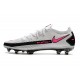 Nouvelle chaussure de football Phantom GT Elite FG Blanc Rose Noir