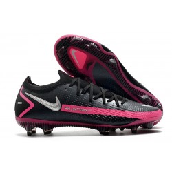 Nouvelle chaussure de football Phantom GT Elite FG Noir Argent Rose