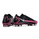 Nouvelle chaussure de football Phantom GT Elite FG Noir Argent Rose