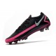 Nouvelle chaussure de football Phantom GT Elite FG Noir Argent Rose