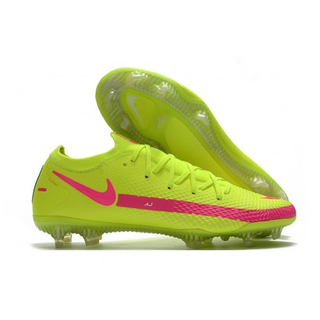 Nouvelle chaussure de football Phantom GT Elite FG Vert Rose