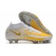 Chaussure Nike Phantom GT Elite Dynamic Fit DF FG Or Blanc