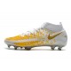 Chaussure Nike Phantom GT Elite Dynamic Fit DF FG Or Blanc