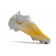 Chaussure Nike Phantom GT Elite Dynamic Fit DF FG Or Blanc