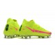 Nike Phantom GT Elite DF DF FG Crampons Vert Rose