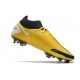 Nike Phantom GT Elite DF DF FG Crampons Jaune Noir Blanc