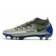 Nike Phantom GT Elite DF DF FG Crampons Argent Bleu