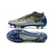 Nike Phantom GT Elite DF DF FG Crampons Argent Bleu