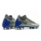 Nike Phantom GT Elite DF DF FG Crampons Argent Bleu