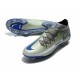 Nike Phantom GT Elite DF DF FG Crampons Argent Bleu