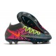 Nike Phantom GT Elite DF DF FG Crampons Gris Bleu Rose