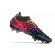 Nike Phantom GT Elite DF DF FG Crampons Gris Bleu Rose